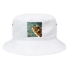 ronstr_のちらりキャット Bucket Hat