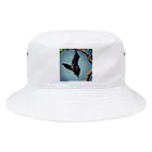 takekoputaの枝にしがみついているコウモリの脚 Bucket Hat