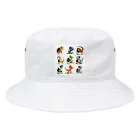 AQUAMETAVERSEの恐竜勢揃い　なでしこ1478 Bucket Hat