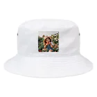 AQUAMETAVERSEの苺狩りで口にほうばんでいる女の子　ラフルール　1859 Bucket Hat