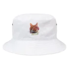 壁かべSHOP・SUZURI店のお目覚めの顔 Bucket Hat