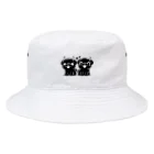 ブヒーズのtwin pug Bucket Hat