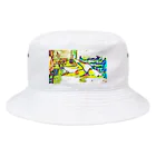 ﾌﾗﾜｰﾎｴｰﾙ　ちづっこの伊豆のカエルくん Bucket Hat