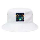 tanantの夏祭り、提灯が灯る下で花火をみている Bucket Hat