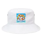 Minoyaの雲に乗った犬 Bucket Hat