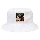 SSparrowのピアノを弾く犬 Bucket Hat