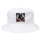 moriyama1981の歌を歌う黒猫 Bucket Hat