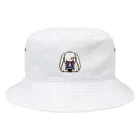 horidesuのドット絵の白髪ロング美少女 Bucket Hat