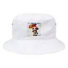 Mairunpuosupの新しいロボットのLINEスタンプみたいなイラスト🤖✨ Bucket Hat