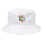 kakalowのアイスクリームの妖怪たち Bucket Hat