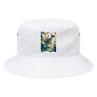 AQUAMETAVERSEの恐竜とジヤングル探検　なでしこ1478 Bucket Hat