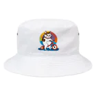 修羅場ウォッチャーのカラフル三輪車ねこ Bucket Hat