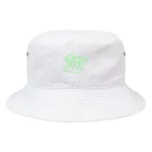 knockin-bluesのPIN３種猫(緑) Bucket Hat