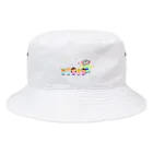 エレファント先生と虹色こどもたちのエレファント先生キラキラ Bucket Hat