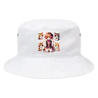 ウツボちゃんの大好きな猫に囲まれて Bucket Hat