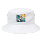 Mizのゆるハウスのサーフィンワンコ Bucket Hat