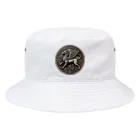 アニマル四字熟語のグリフォンメダル　griffin　デザイン Bucket Hat