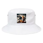 HECreaterの戦闘機と武士 Bucket Hat