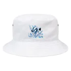 レオレオレオのレオの抽象画アート Bucket Hat