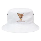 leisurely_lifeのcoffee monster Bourbon Bucket Hat