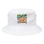 アマサキの癒しのアニメ調カピパラ Bucket Hat