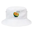 eri_sakuの夏の果実　メロン(黒文字) Bucket Hat