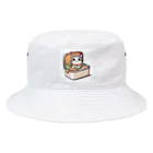 HIROYAN5935のキャットランチボックス Bucket Hat