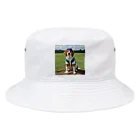 ぽめさくの犬野球 Bucket Hat