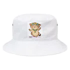 ハワイライフのアロハねこ Bucket Hat