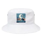 うちゅーの月と家 Bucket Hat