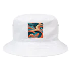 8890のウェーブ Bucket Hat