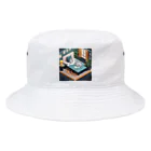 hono想(そう)イタグレ日記のホワイトタイガーのリラックスタイム Bucket Hat