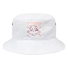 Snow-peaceの「雲の中のふわふわ子猫」 Bucket Hat