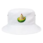 かるるんショップのメロンと生クリームとさくらんぼ Bucket Hat