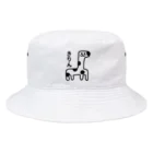 エナメルストア SUZURI店のきりん Bucket Hat