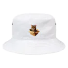 猫の小梅お嬢さんの小梅ちゃん　箱猫 Bucket Hat