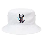 ゆうちゃんNFTいいねの耳長フェネックちゃんヒーローバージョン Bucket Hat