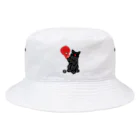 紫九商店 すずり店のボクシング猫 Bucket Hat