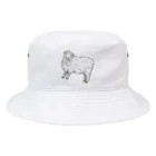 TUNNEY’S Fiber art worksの羊 Bucket Hat