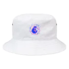 たかはし あいさのキツネ犬のお昼寝(blue) Bucket Hat