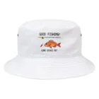 猫と釣り人のマダイ_1 Bucket Hat