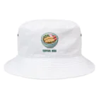 猫と釣り人のテンプラソバ Bucket Hat