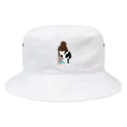 Fortune Campers そっくの雑貨屋さんの風美ちゃんとどんちゃん Bucket Hat