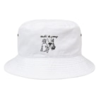 Too fool campers Shop!のOuchi de Camp(黒文字) Bucket Hat