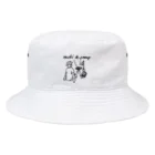 Too fool campers Shop!のOuchi de Camp(黒文字) Bucket Hat