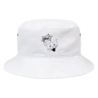 猫耳亭白猫の猫大好き人生ツアー(black) Bucket Hat