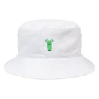 tori_doriのかおながネズミ 緑 Bucket Hat