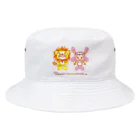 colorful communicationsのライオンくんとウサギちゃん Bucket Hat