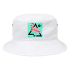 YUTAのフラミンゴ Bucket Hat