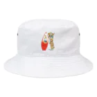 Rock catのサーファーCAT GIRL Bucket Hat